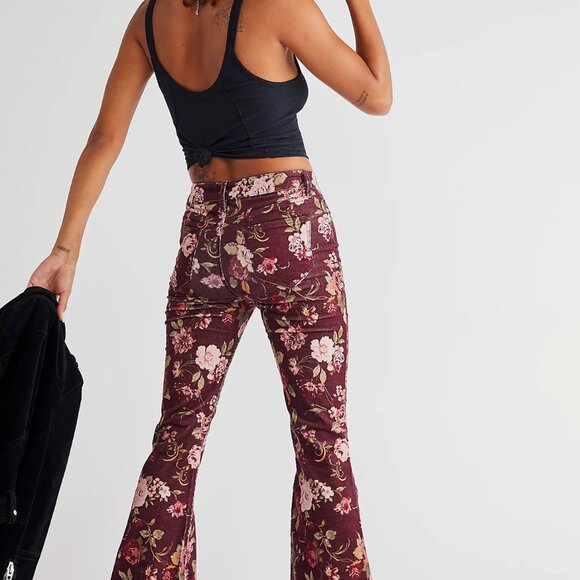 Driftwood Farrah Printed Cord Flare Jeans | Size: US 25 - Picture 5 of 6